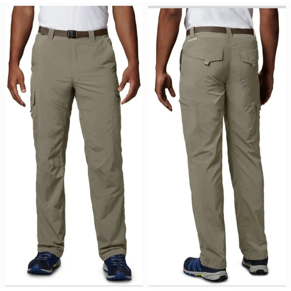 Columbia Mens Tusk (Tan) Silver Ridge Hiking Utility Cargo Pants Size 34/30